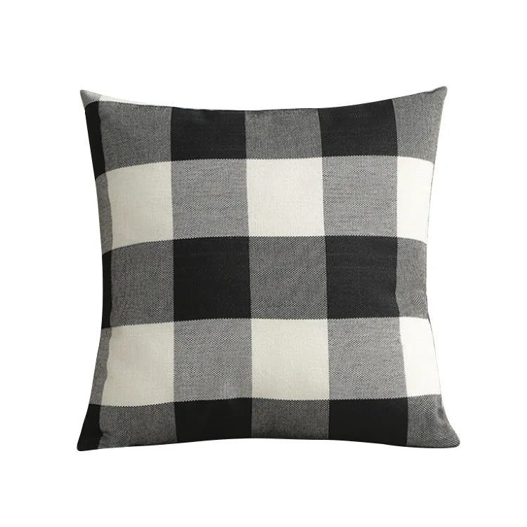 Cozy Plaid Cushion Cover - Rustic Charm Co.