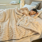 Cozy Double-Layer Coral Velvet Blanket - LuxeNest