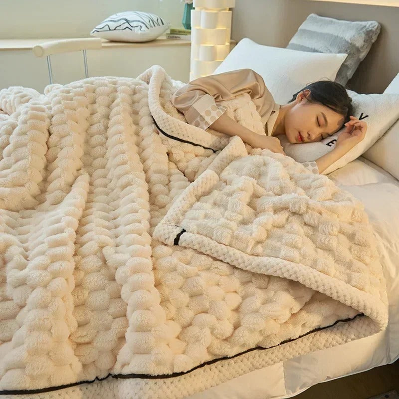 Cozy Double-Layer Coral Velvet Blanket - LuxeNest