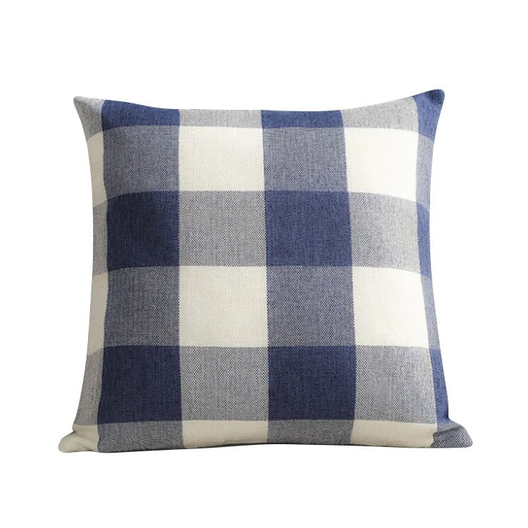Cozy Plaid Cushion Cover - Rustic Charm Co.