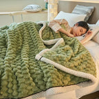 Cozy Double-Layer Coral Velvet Blanket - LuxeNest