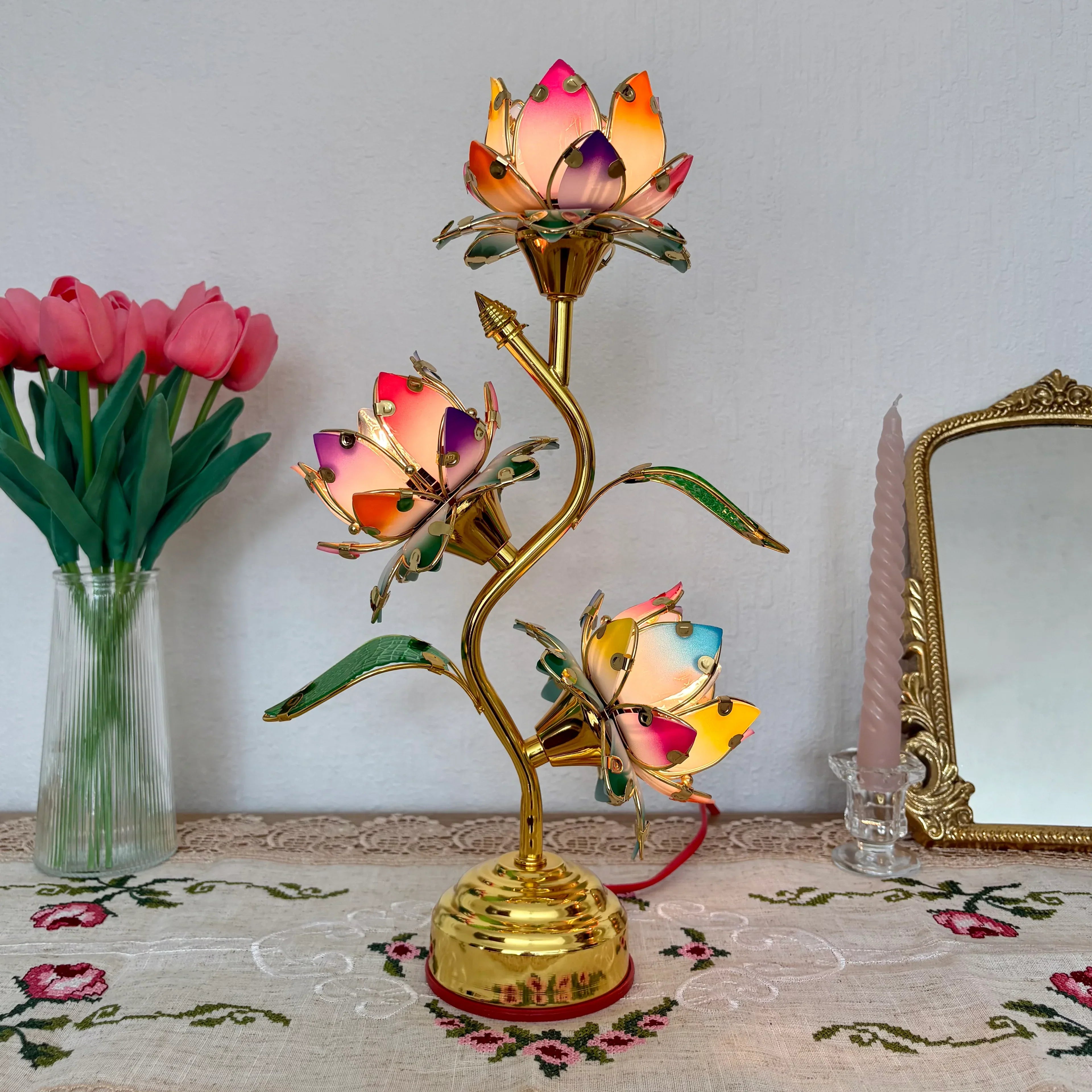 Lotus Lamp - Luminara Designs with Adjustable Brightness