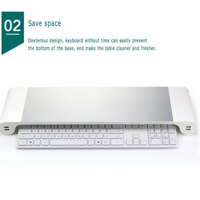 Smart Base Computer Stand with USB Ports - ElevateTech