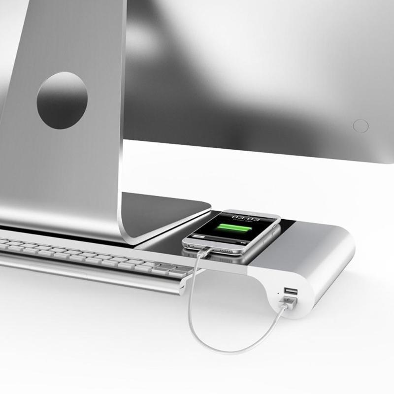 Smart Base Computer Stand with USB Ports - ElevateTech