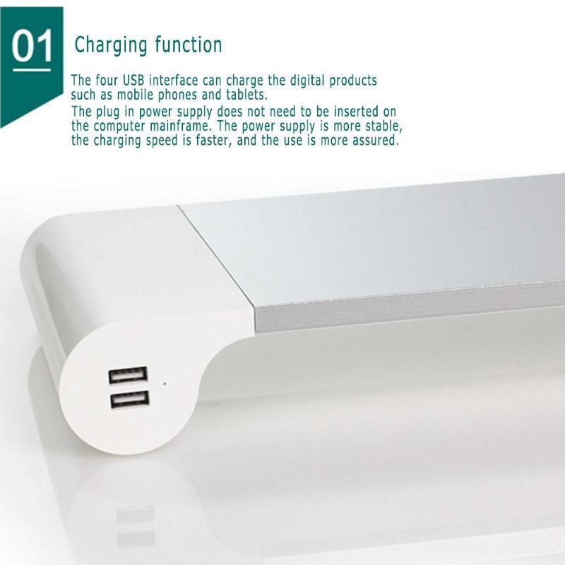 Smart Base Computer Stand with USB Ports - ElevateTech