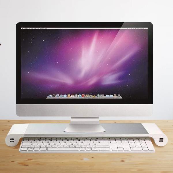 Smart Base Computer Stand with USB Ports - ElevateTech