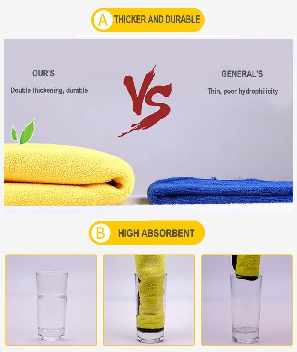 Microfiber Car Towel - LuxeClean Essentials