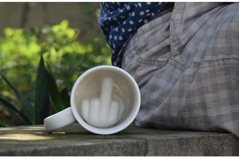 Middle Finger Prank Mug - HumorHaus