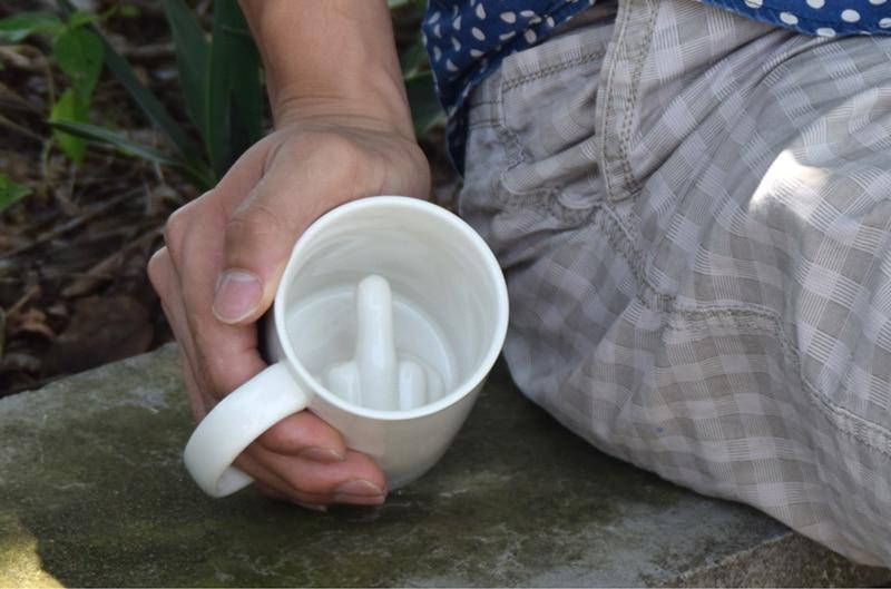 Middle Finger Prank Mug - HumorHaus