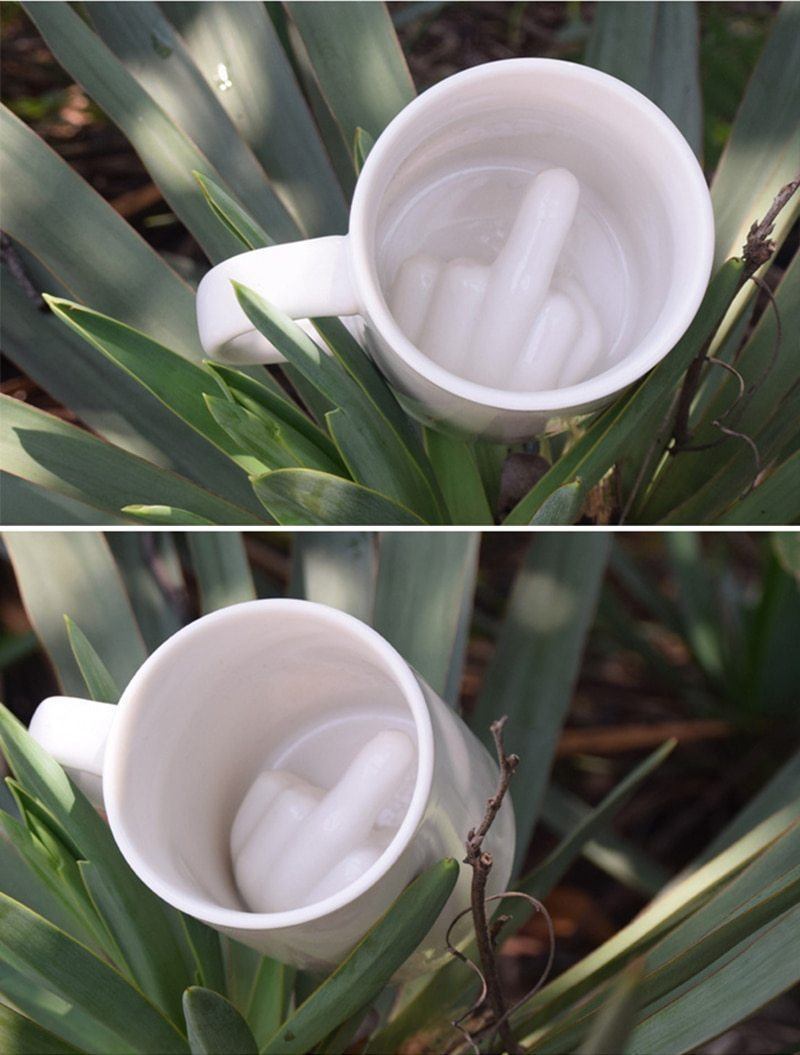 Middle Finger Prank Mug - HumorHaus