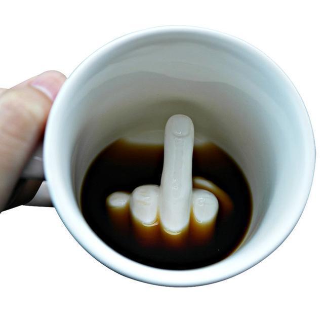 Middle Finger Prank Mug - HumorHaus