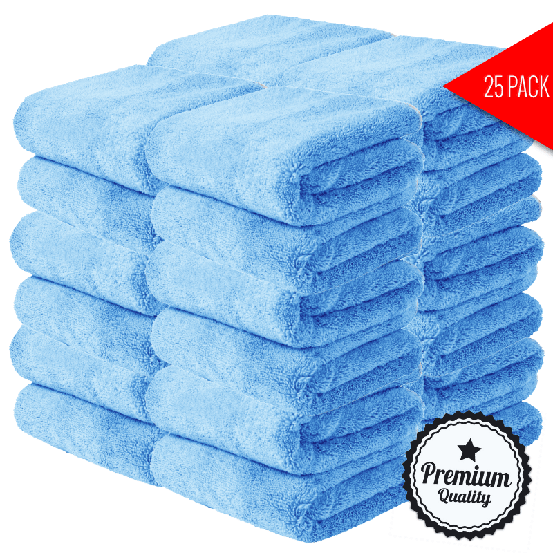 Microfiber Towels - LuxeClean Premium Quality 400 GSM