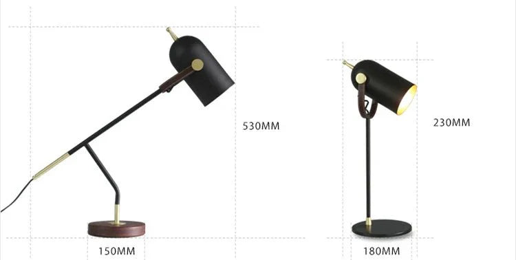 LuxeGlow Modern Metal Table Lamp - Warm LED Ambient Light