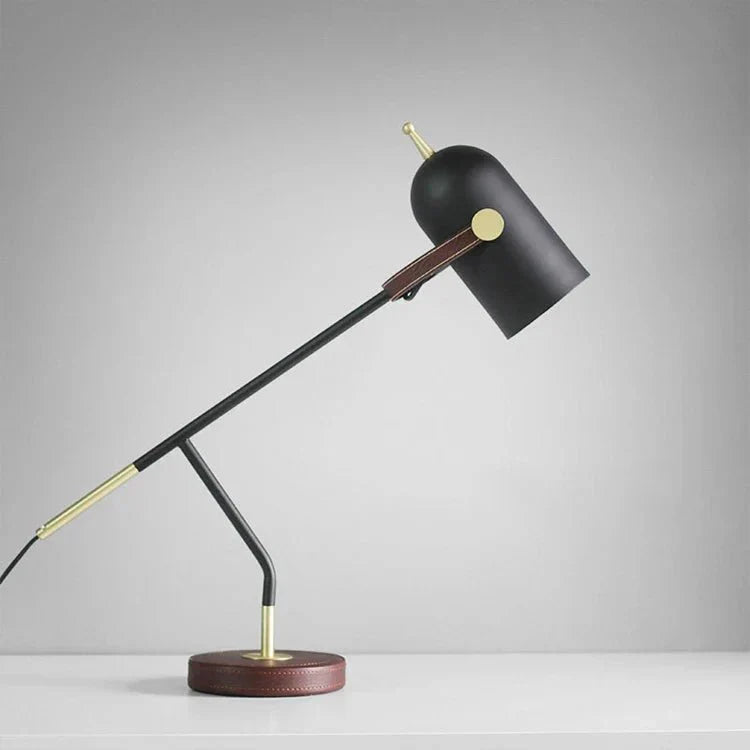 LuxeGlow Modern Metal Table Lamp - Warm LED Ambient Light