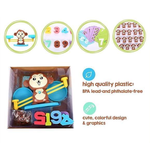 Math Monkey Balance Game - CleverKids Learning Toys