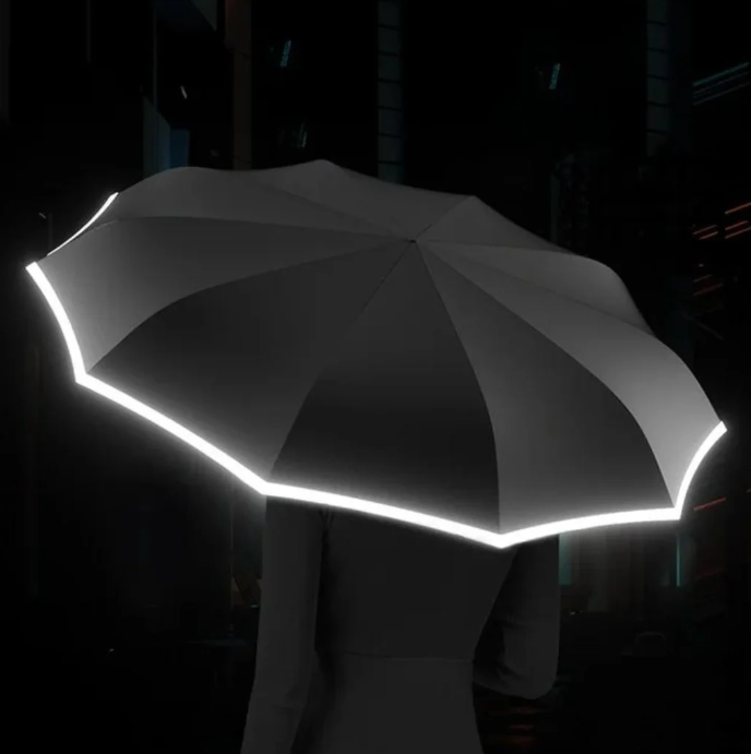 Reflective Storm Umbrella - LuxeShield