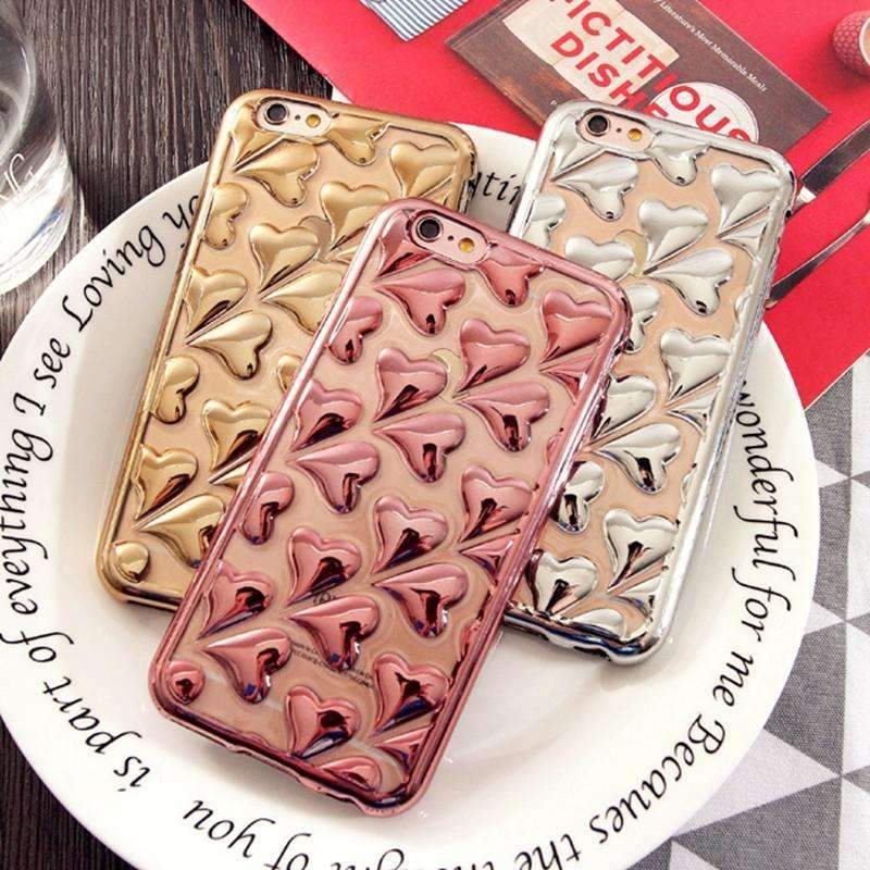 Heart-Shaped Rose Gold iPhone 6/6S Case - LuxeStyle