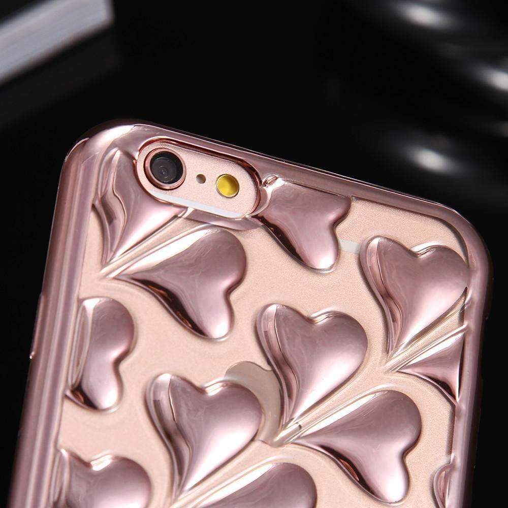 Heart-Shaped Rose Gold iPhone 6/6S Case - LuxeStyle