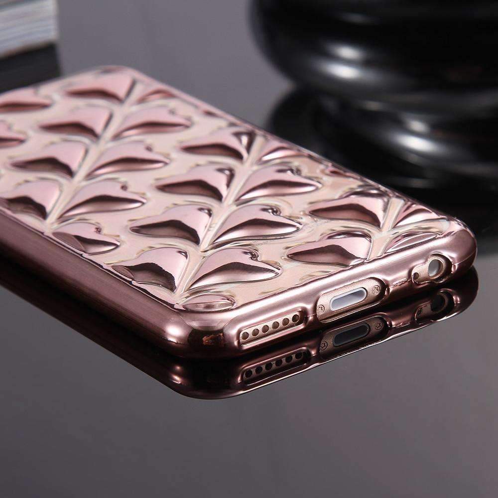 Heart-Shaped Rose Gold iPhone 6/6S Case - LuxeStyle