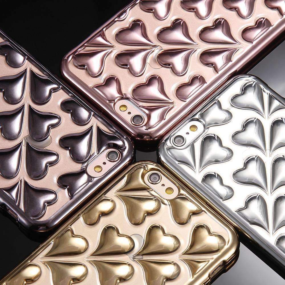 Heart-Shaped Rose Gold iPhone 6/6S Case - LuxeStyle