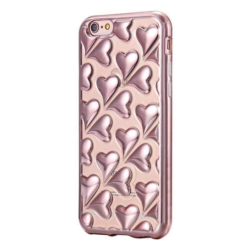 Heart-Shaped Rose Gold iPhone 6/6S Case - LuxeStyle
