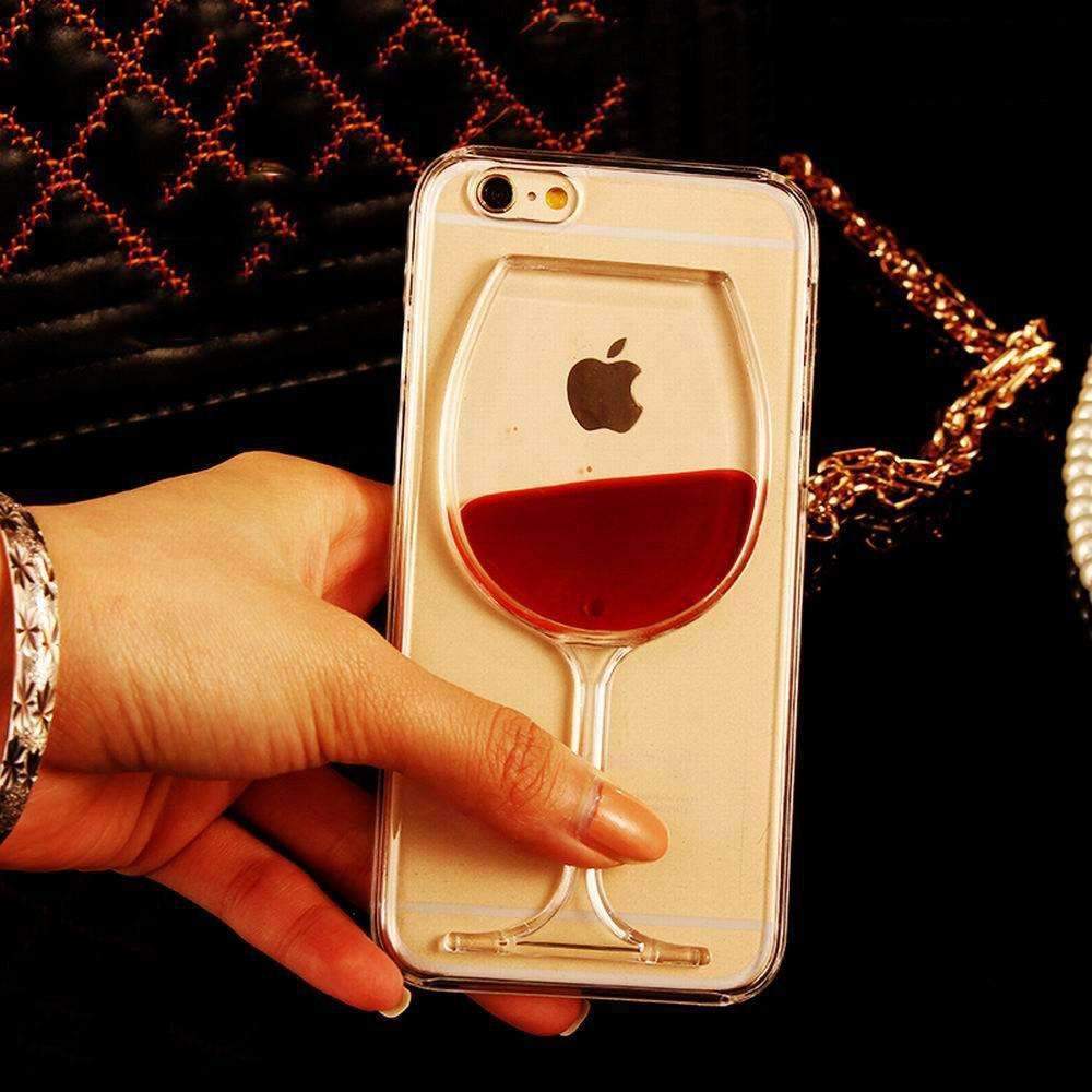 Red Wine Transparent iPhone 7/7 Plus Case - LuxeGuard