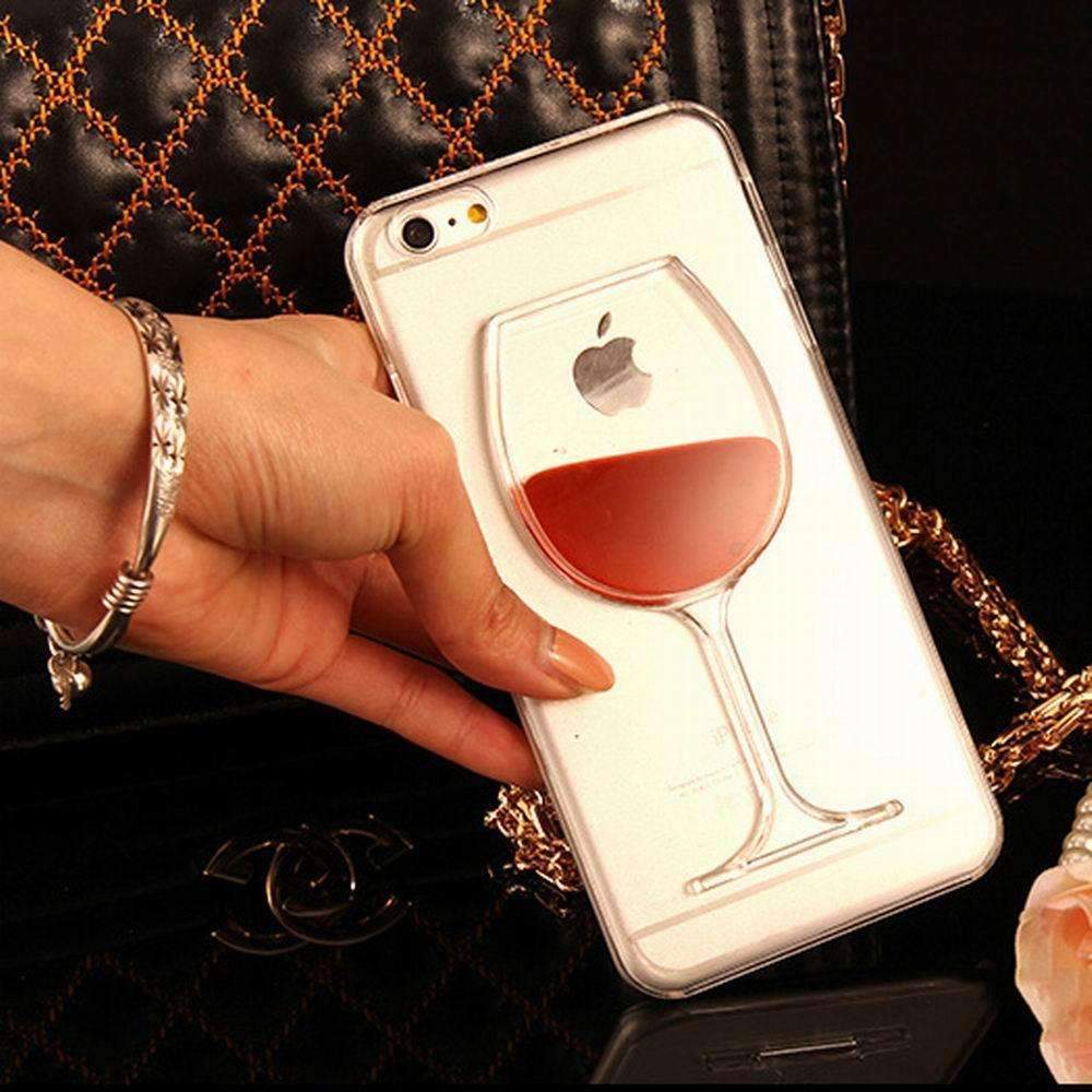 Red Wine Transparent iPhone 7/7 Plus Case - LuxeGuard