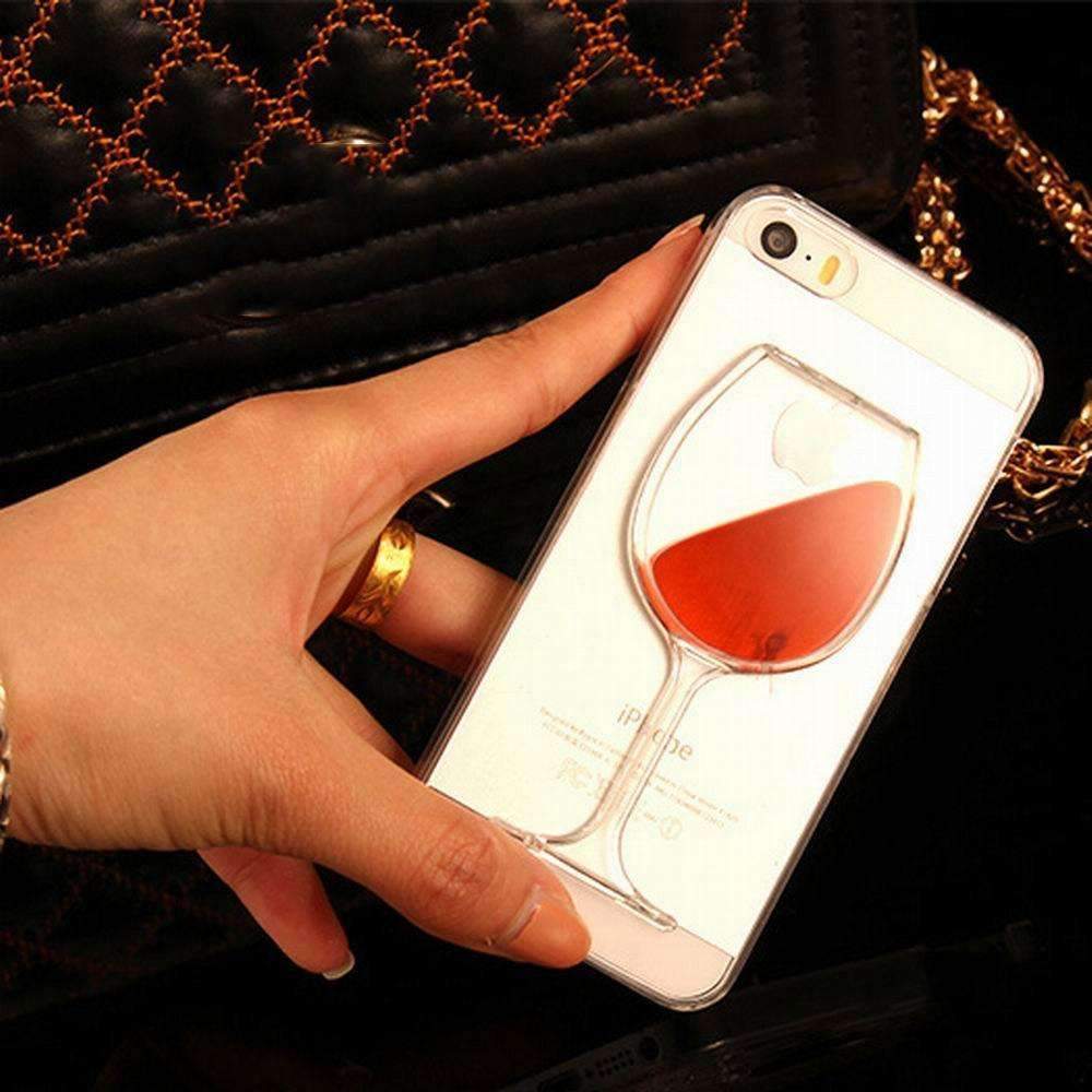 Red Wine Transparent iPhone 7/7 Plus Case - LuxeGuard