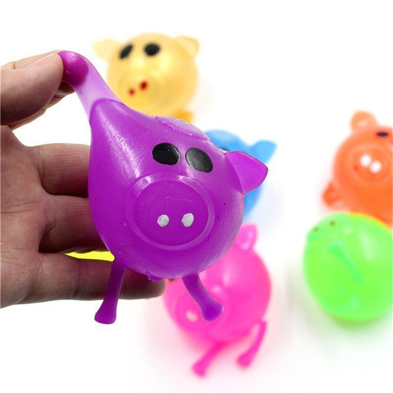 Memory Foam Pig Splat Toy - PlushyPals