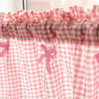 Checked Lace Short Curtain - LuxeHome Decor