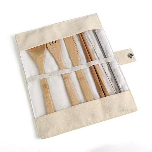 Bamboo Travel Cutlery Set - EcoLux Essentials