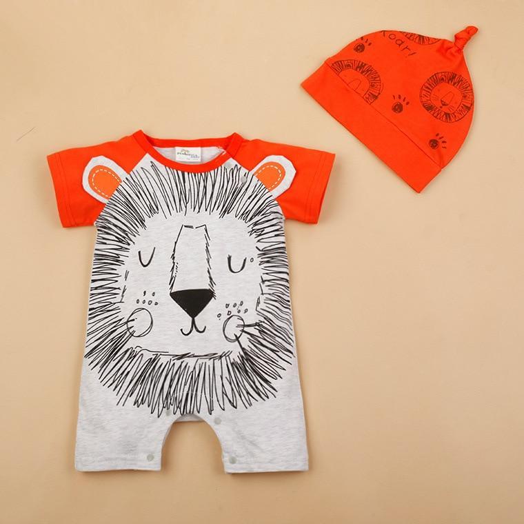 Sleepy Lion Romper - Cozy Cub Collection