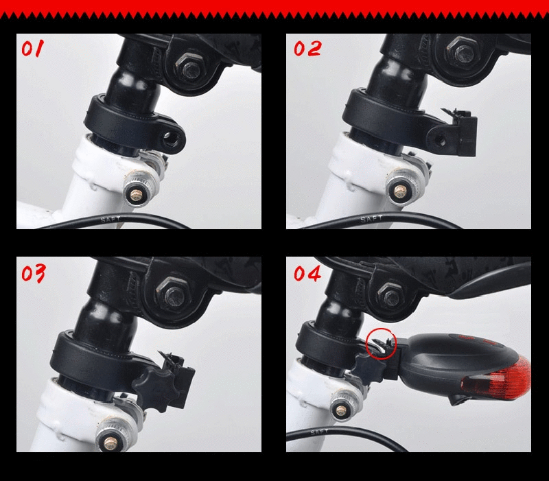 LED Bike Safety Light - LuminoGuard