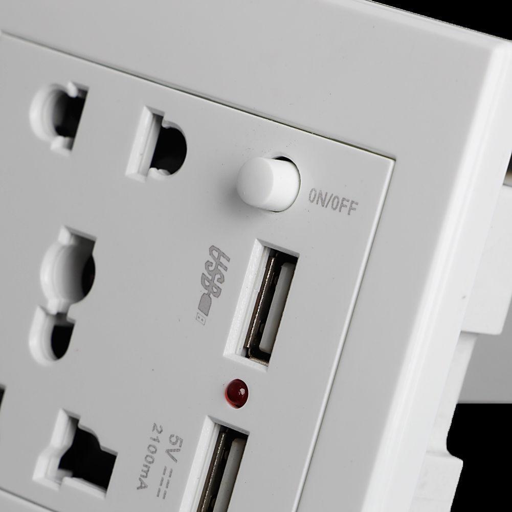 Double USB Port Power Socket - LuxeCharge