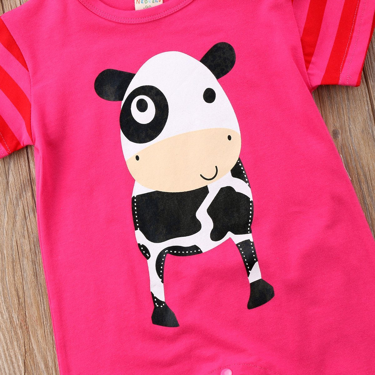 Pink Cow Romper - Luxe Little Ones
