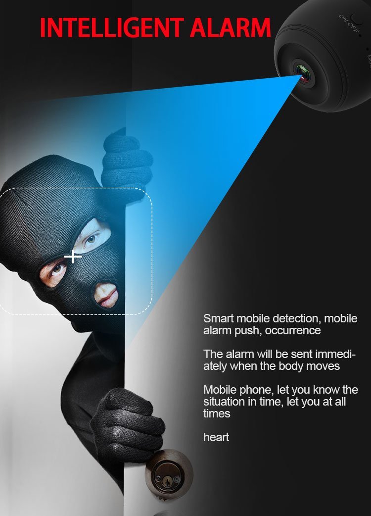 1080P HD Mini Wireless WiFi Security Camera - SecureView