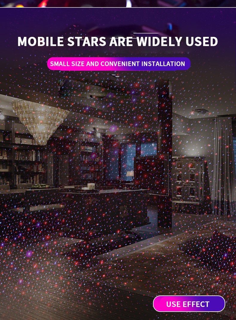 Starry Car Atmosphere Lamp - LuminousDrive