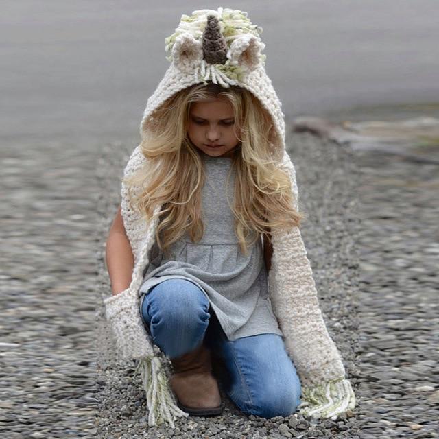Unicorn Crochet Scarf - Luxe Threads