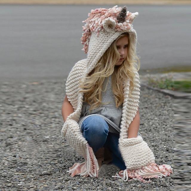 Unicorn Crochet Scarf - Luxe Threads