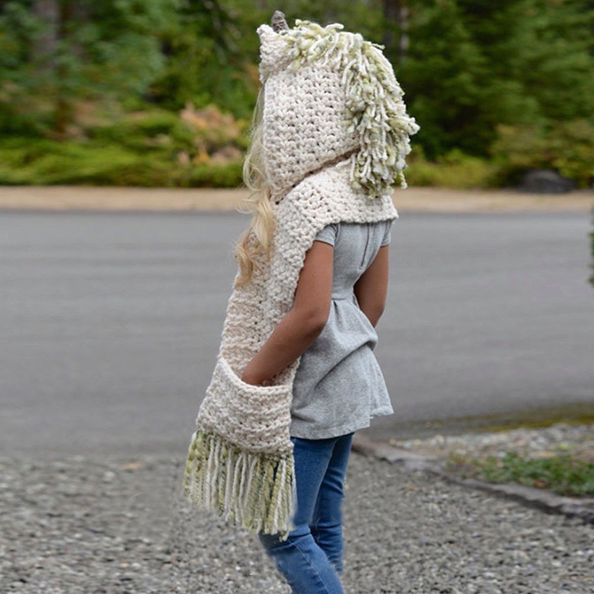 Unicorn Crochet Scarf - Luxe Threads