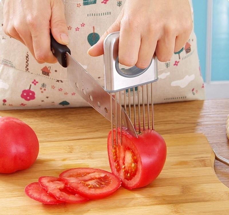 Stainless Steel Vegetable Slicer Holder - ChefElite