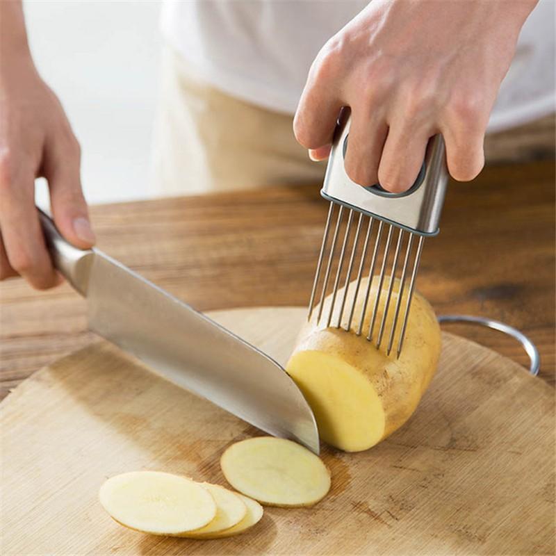 Stainless Steel Vegetable Slicer Holder - ChefElite