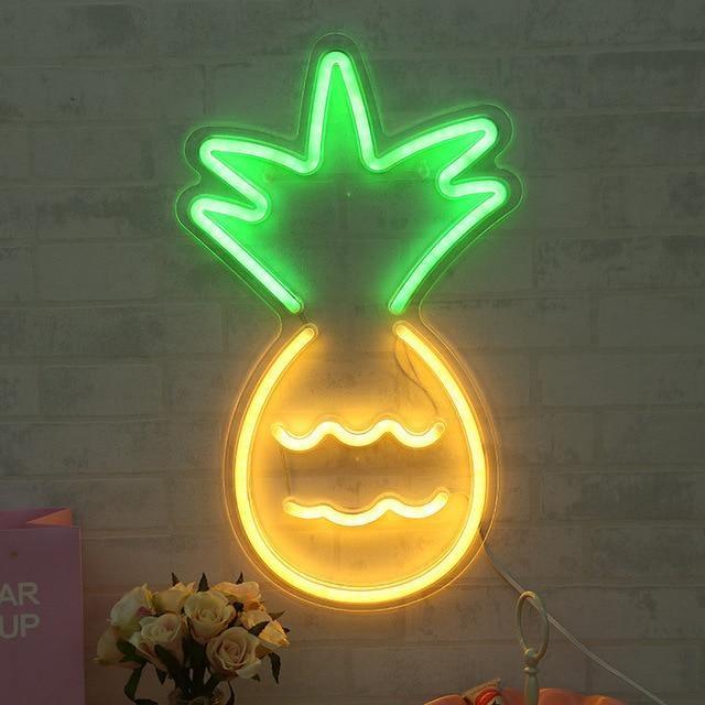 TropicalGlow™ Pineapple Wall Art - LuxeDecor