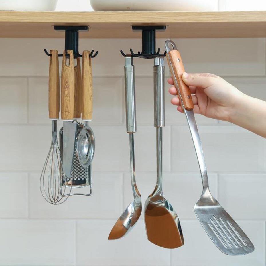 Rotating Kitchen Utensil Organizer - Culinary Elegance