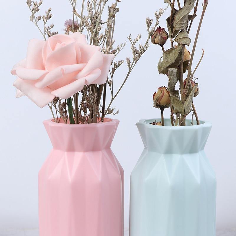 Geometric Floral Vase - LuxeCraft Designs