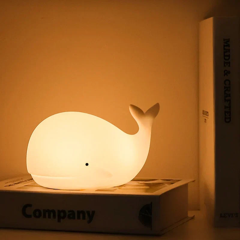 Whale Night Light with Color Change - LuminaGlow