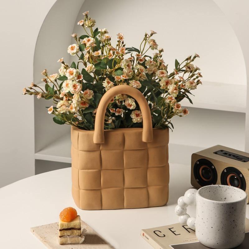 Woven Elegance Garden Vase - Luxe Home Decor