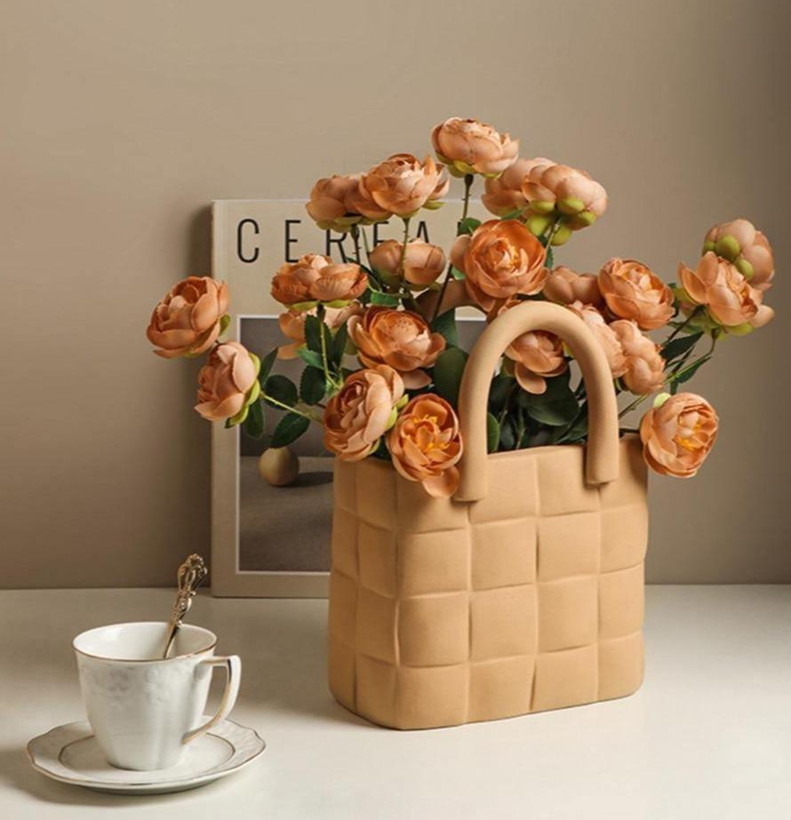 Woven Elegance Garden Vase - Luxe Home Decor