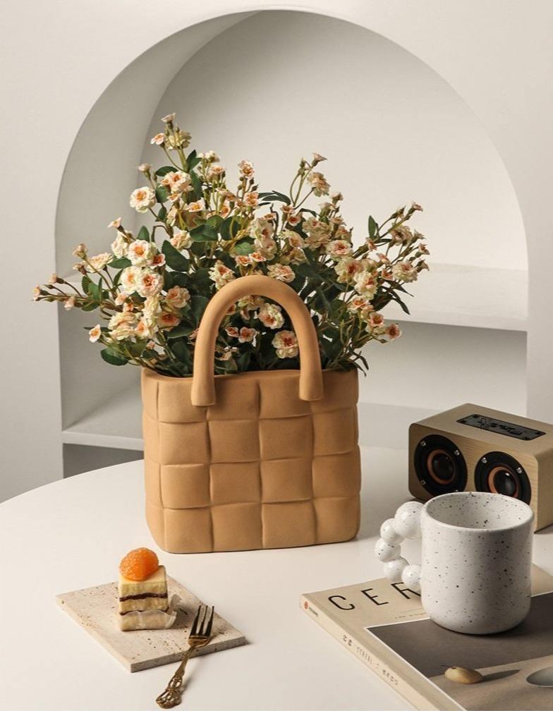 Woven Elegance Garden Vase - Luxe Home Decor