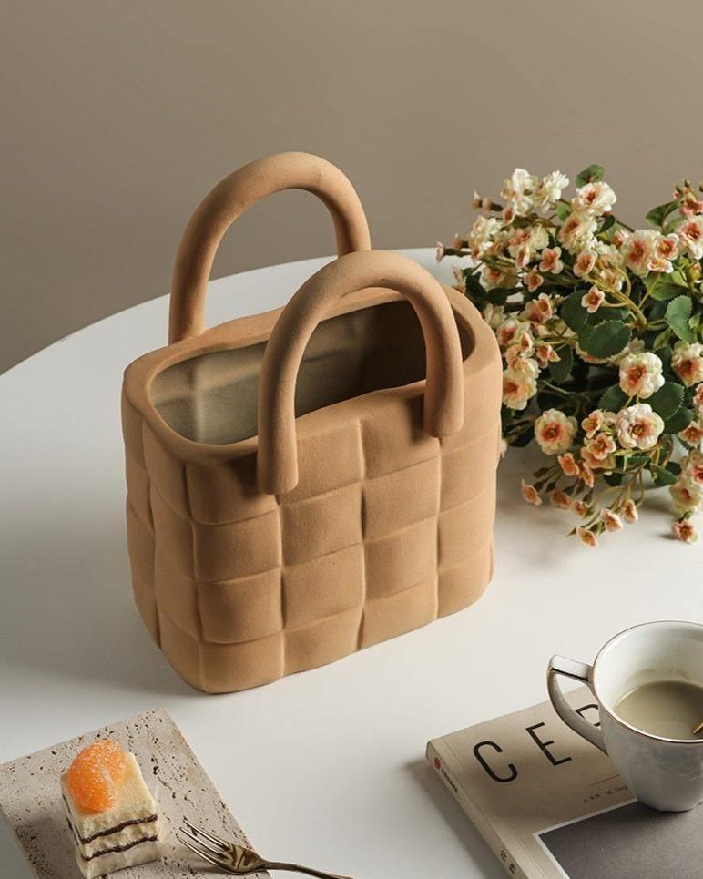 Woven Elegance Garden Vase - Luxe Home Decor